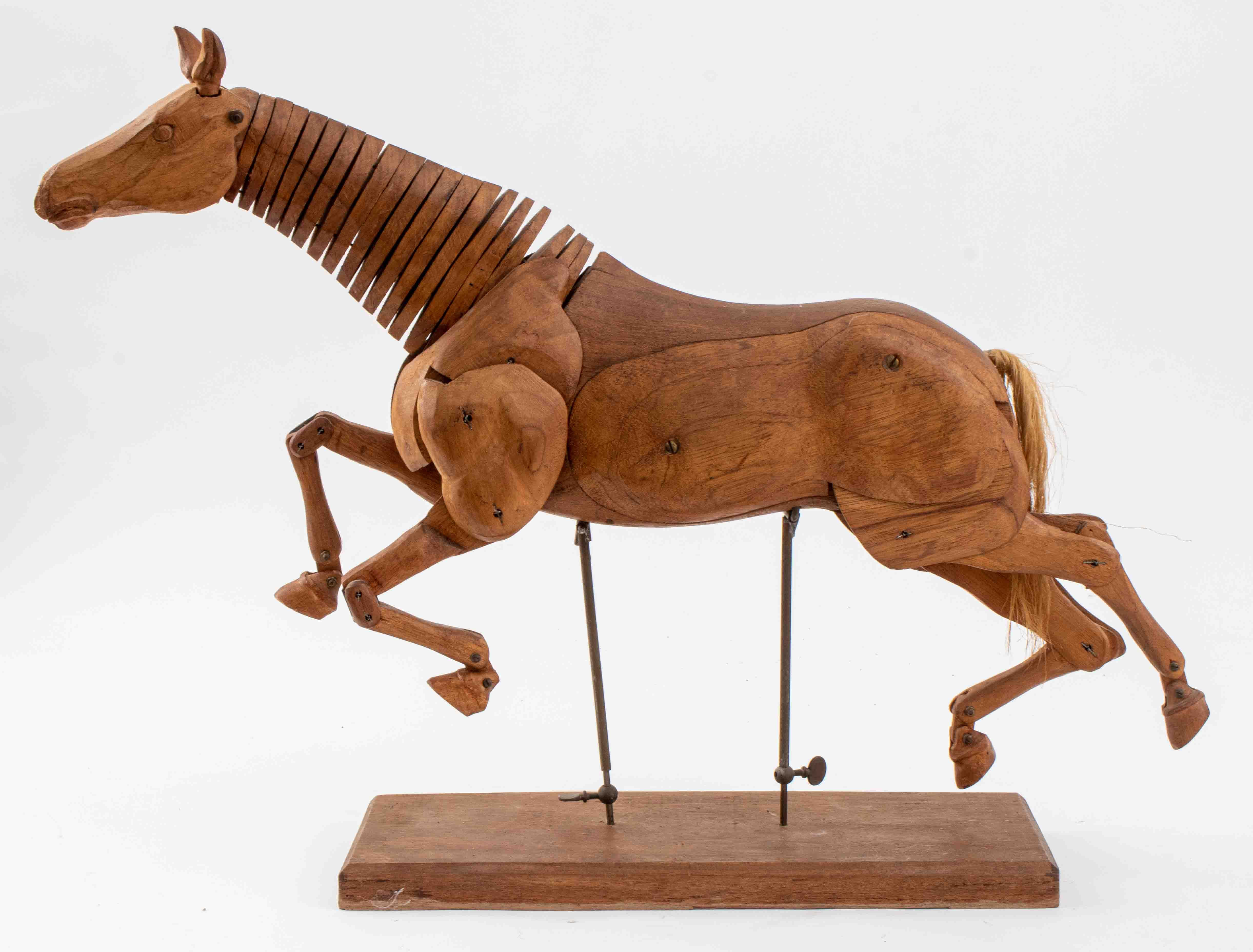FRENCH ARTICULATED WOODEN HORSE