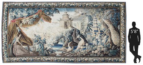 FRENCH AUBUSSON CHINOISERIE