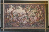 FRENCH AUBUSSON STYLE PRINT ON
