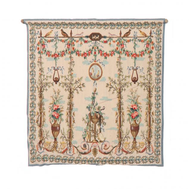 FRENCH AUBUSSON STYLE TAPESTRY