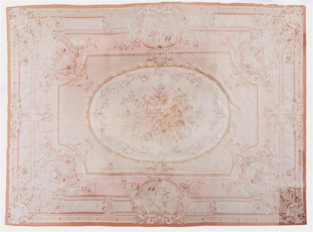 FRENCH AUBUSSON STYLE WOOL