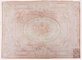 FRENCH AUBUSSON STYLE WOOL RUG
