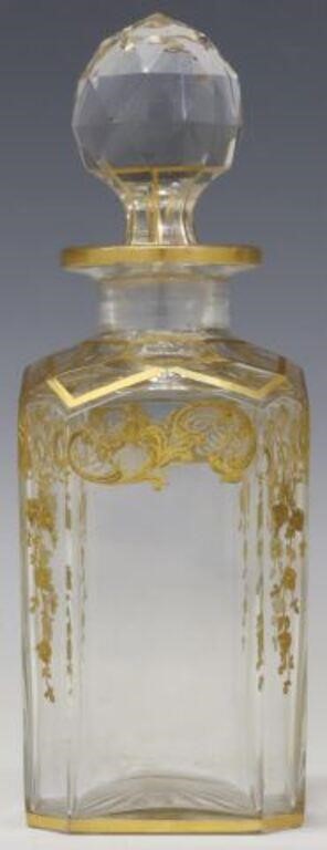 FRENCH BACCARAT PARCEL GILT CRYSTAL