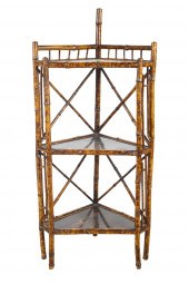 FRENCH BAMBOO & LACQUER CORNER