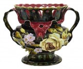 FRENCH BARBOTINE MAJOLICA JARD