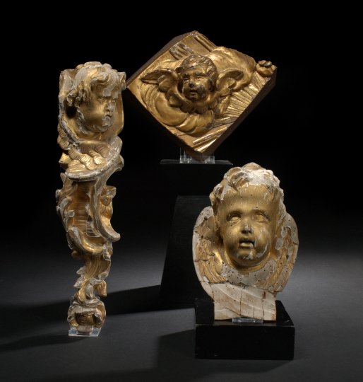 French Baroque Carved Giltwood