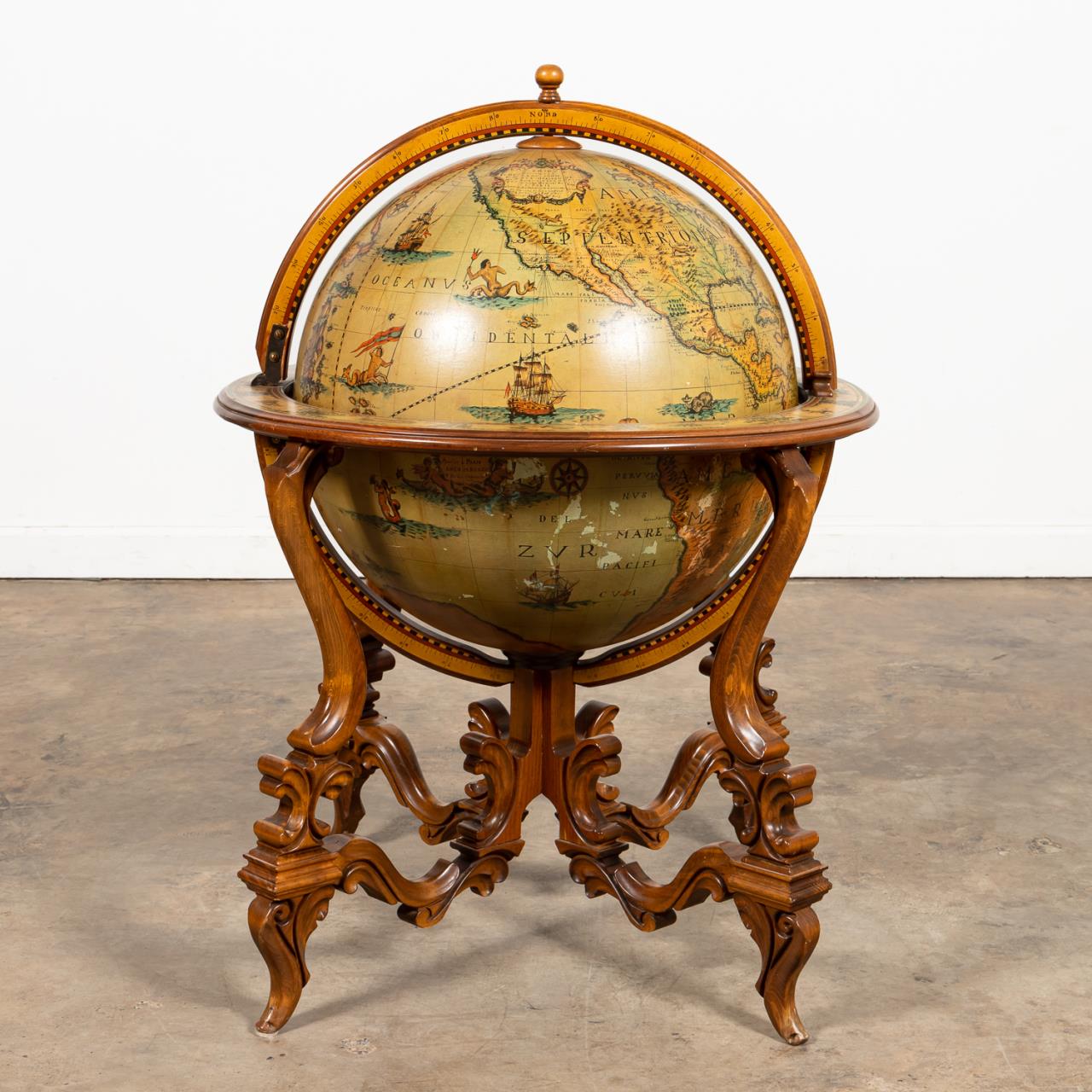 FRENCH BAROQUE STYLE STANDING GLOBE