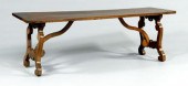 French baroque walnut refector