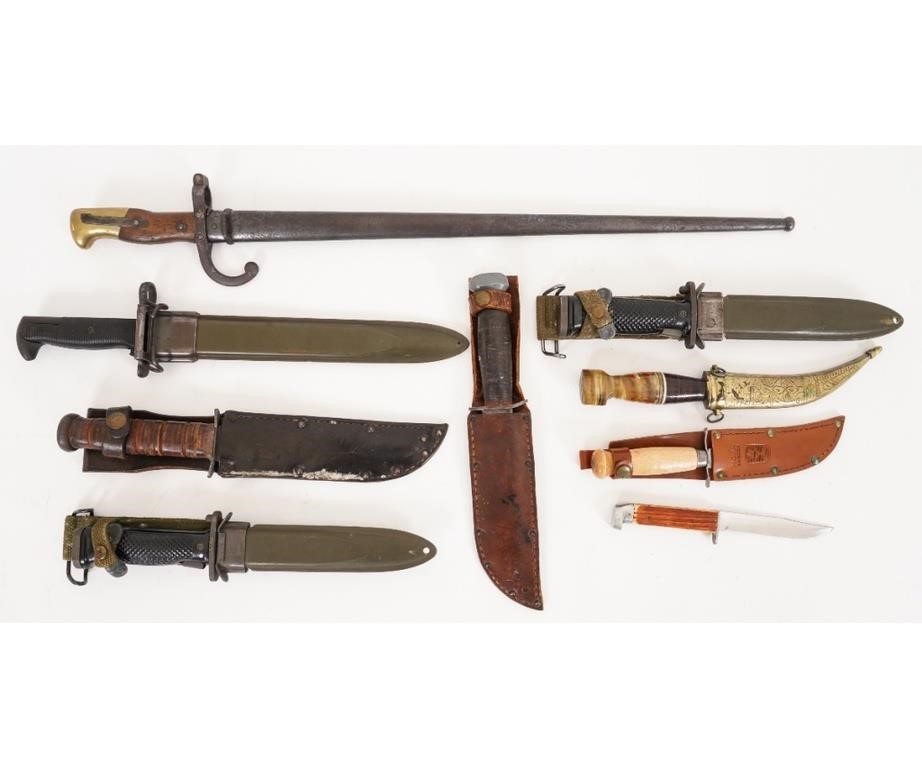 French bayonet, 26"l; together with