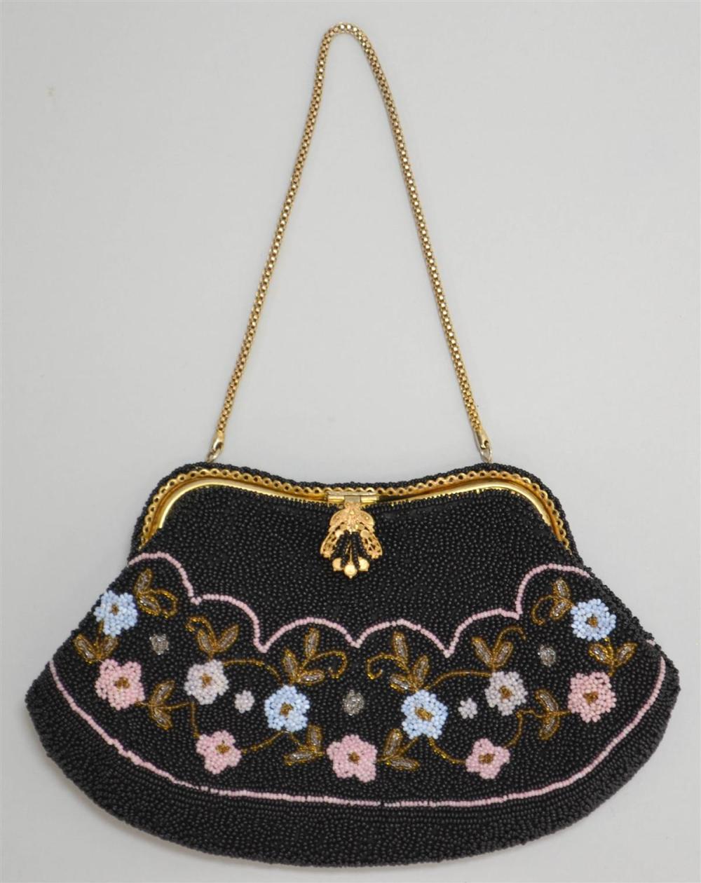 FRENCH BEADED EVENING BAG BY