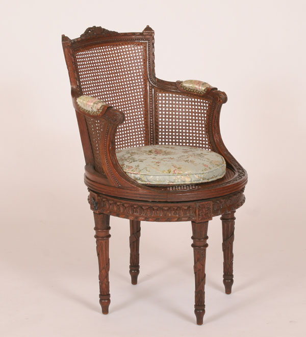 French bergere swivel library