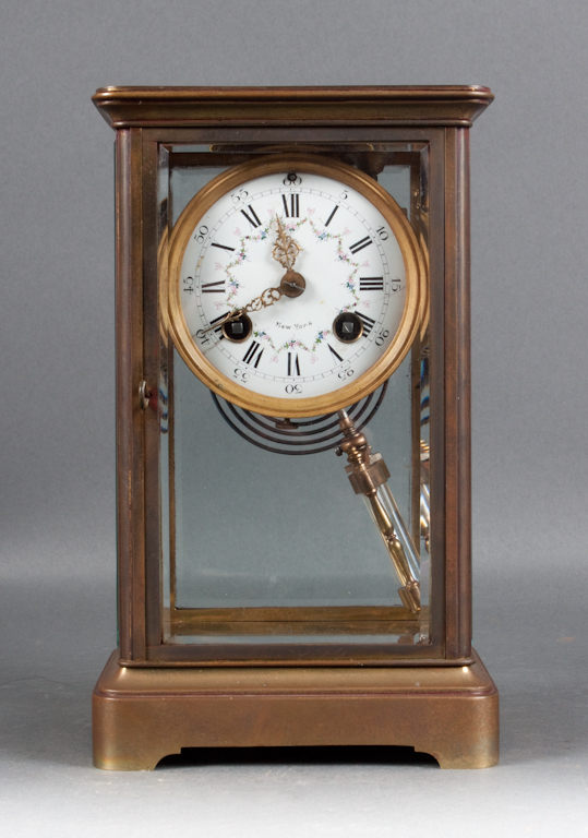 French beveled glass and brass