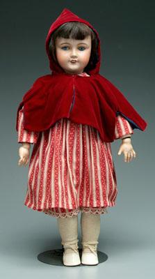 French bisque head doll, jointed