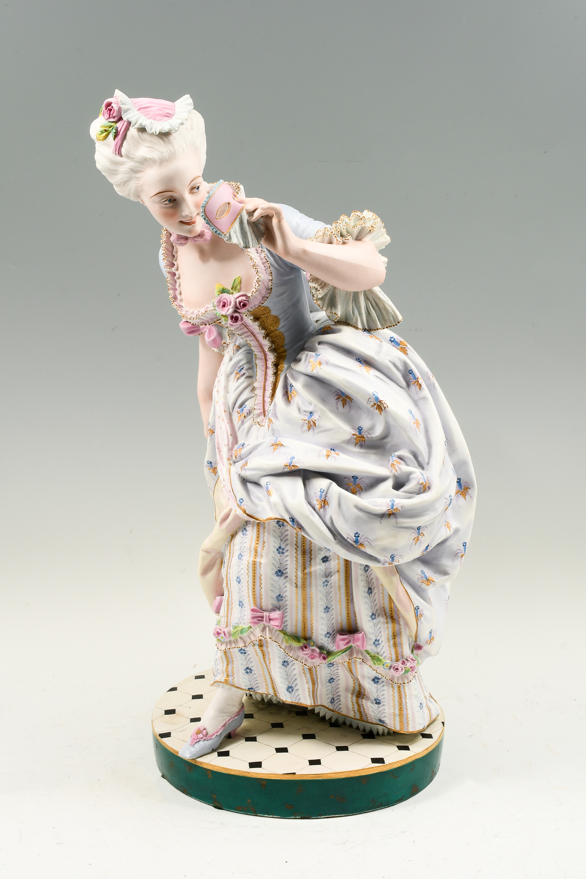 FRENCH BISQUE PORCELAIN FIGURE ''LE