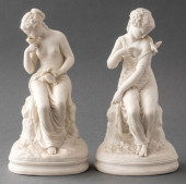FRENCH BISQUE PORCELAIN FIGURE