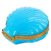 FRENCH BLUE ANTIQUE OPALINE CL