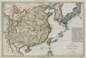 FRENCH BONNE MAP OF CHINA, KOR