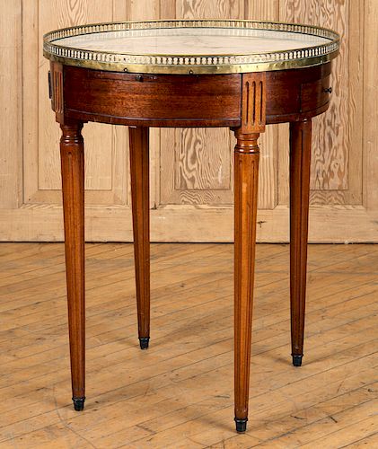 FRENCH BOUILLOTE TABLE MARBLE TOP