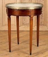 FRENCH BOUILLOTE TABLE MARBLE