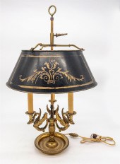 FRENCH BOUILLOTTE LAMP WITH AD