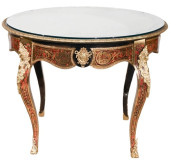 FRENCH BOULLE BRASS ORMOLU INL