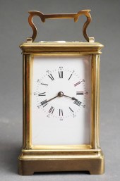 FRENCH BRASS AND BEVEL CUT GLA