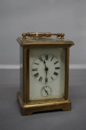 FRENCH BRASS AND CRYSTAL CARRI