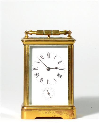 French brass and glass carriage