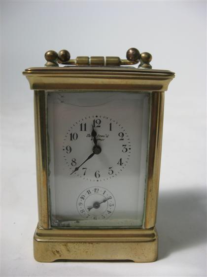 French brass and glass miniature