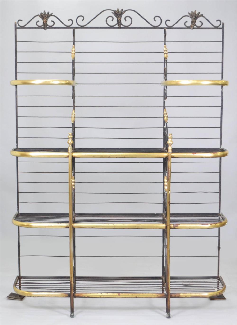 FRENCH BRASS AND IRON BAKER'S