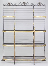 FRENCH BRASS AND IRON BAKER'S