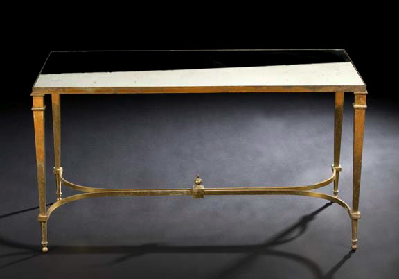 French Brass and Mirrored Glass