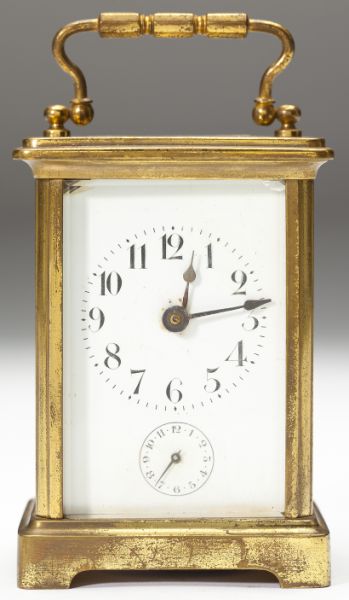 French Brass Carriage Clock by
