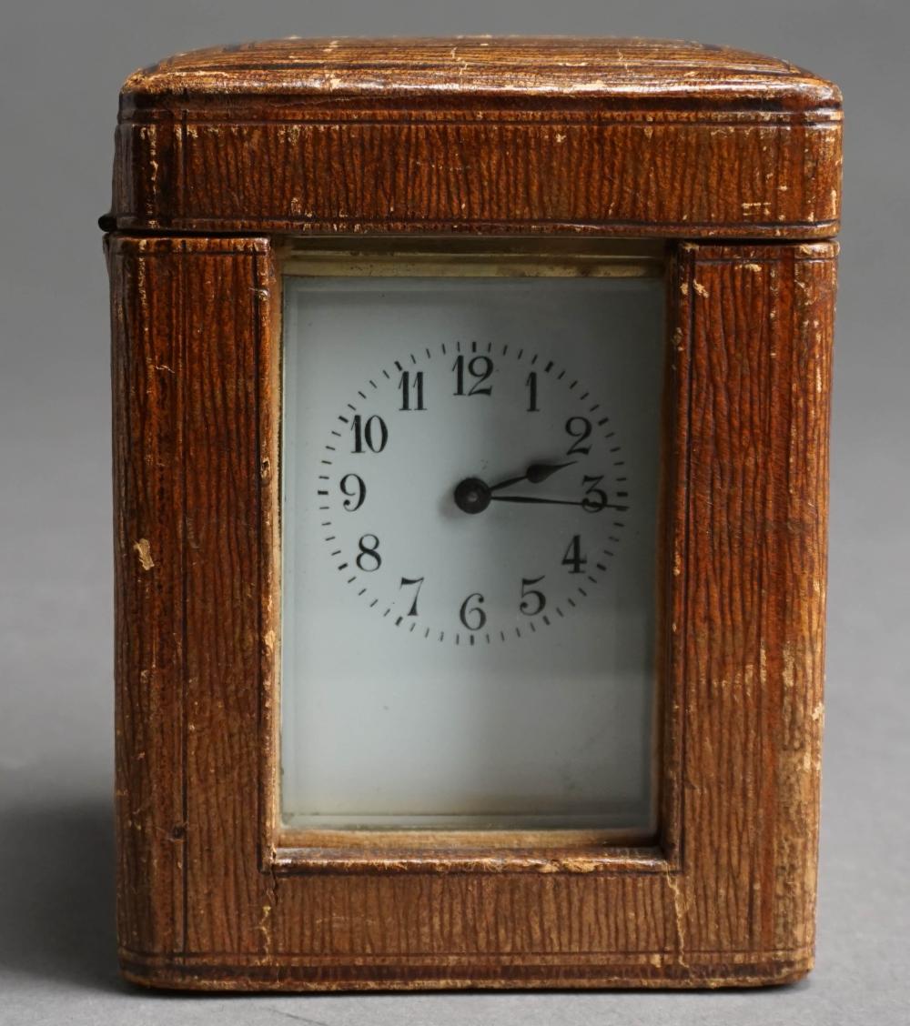 FRENCH BRASS CARRIAGE CLOCK IN