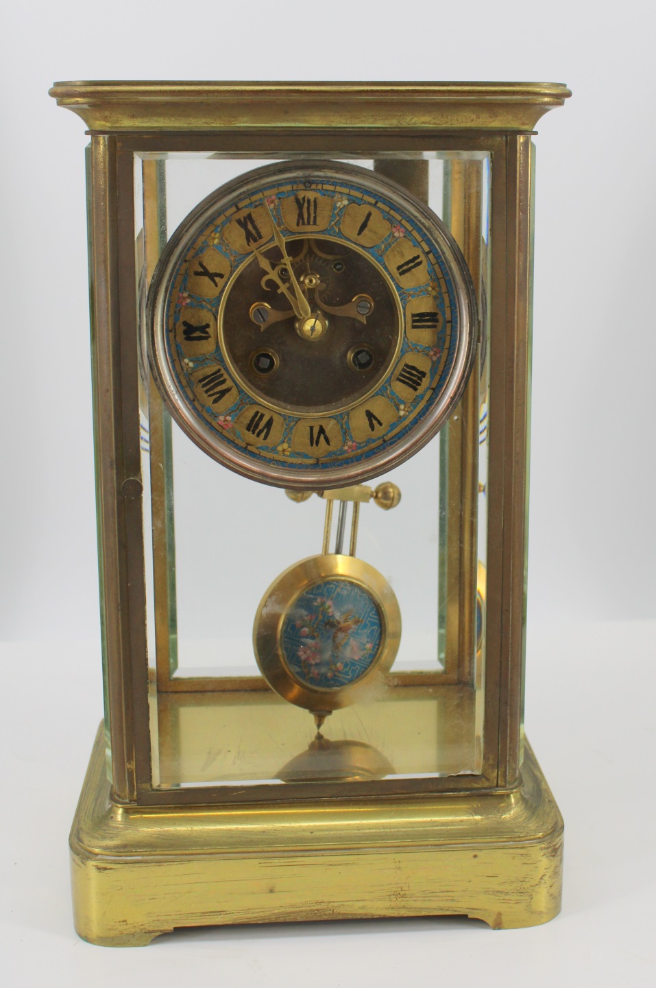 FRENCH BRASS CARRIAGE CLOCK WITH