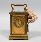 FRENCH BRASS CARRIAGE CLOCKBra