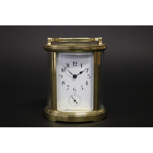 French brass cased carriage