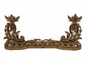 FRENCH BRASS CHENET SET - Pair