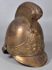 French brass Firefighter's Hel