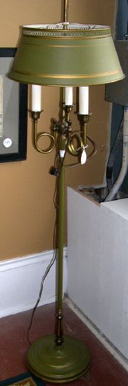 French Brass Floor Lamp,  of