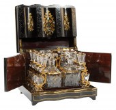 FRENCH BRASS INLAID EBONIZED C