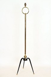 FRENCH BRASS IRON FLOOR LAMP M