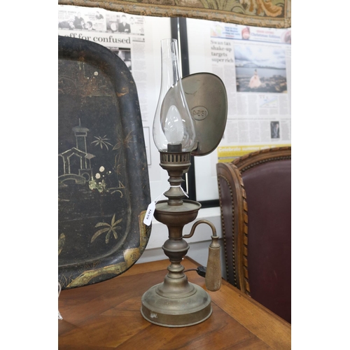 French brass railway style hand