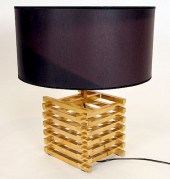 FRENCH BRASS TABLE LAMP CRISS