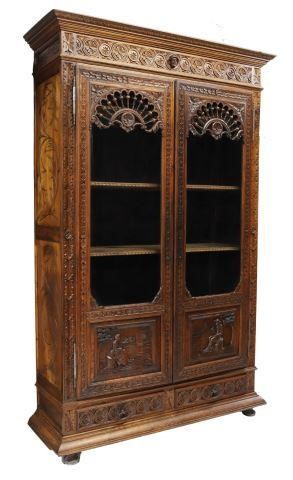 FRENCH BRETON CARVED OAK
