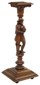 FRENCH BRETON CARVED OAK FIGUR