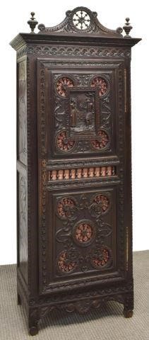 FRENCH BRETON CARVED OAK