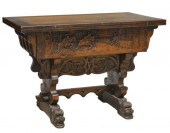 FRENCH BRETON FIGURAL CARVED O