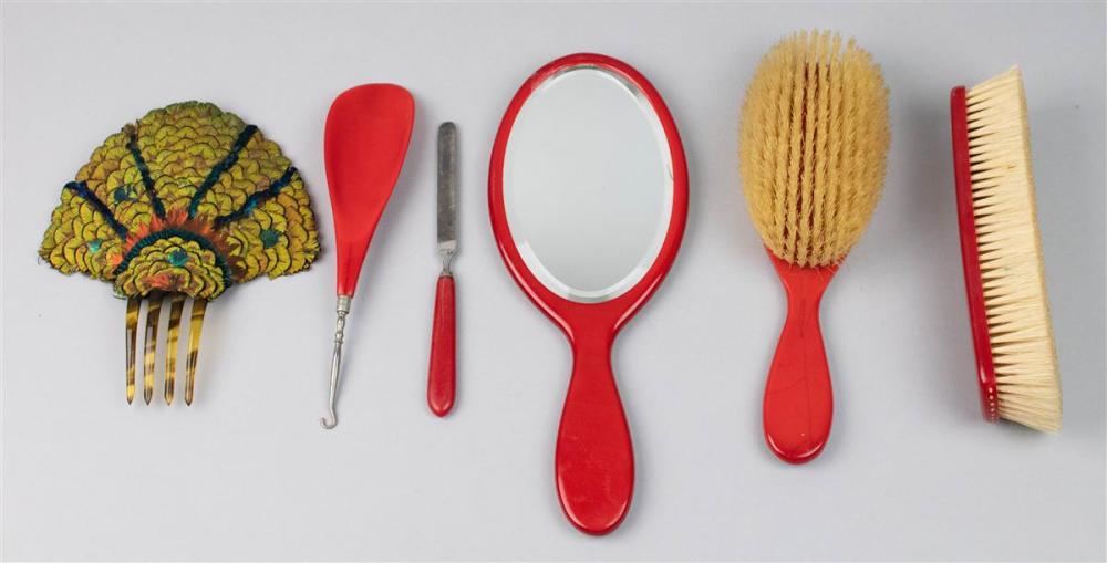 FRENCH BRIGHT RED FRENCH FIVE-PIECE