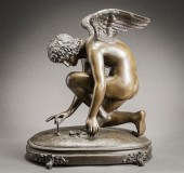 FRENCH BRONZE ALLEGORICAL FIGU